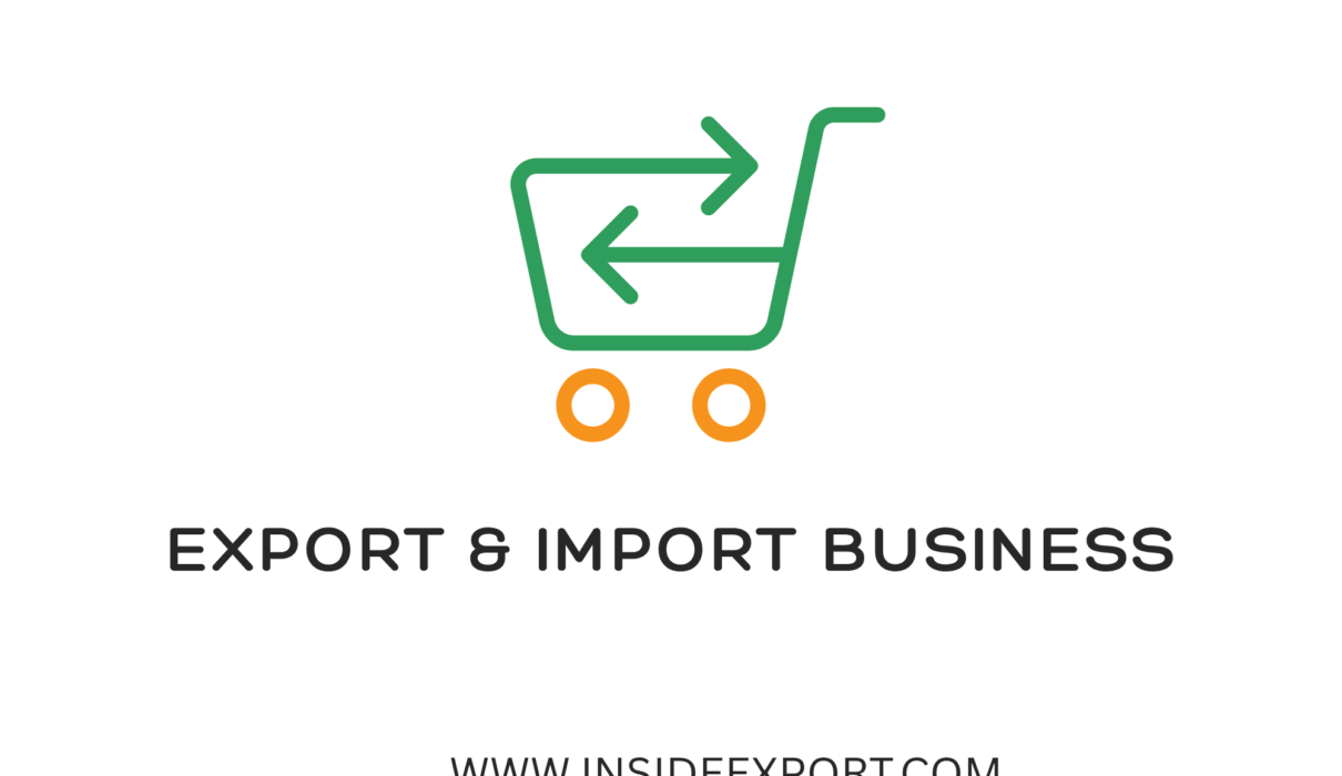 minimalist green yellow export import logo